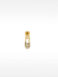 Piercing Imperdible Con Cristales - Acero Inoxidable