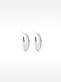 Pendientes Redondos Con Cristales - Acero Inoxidable