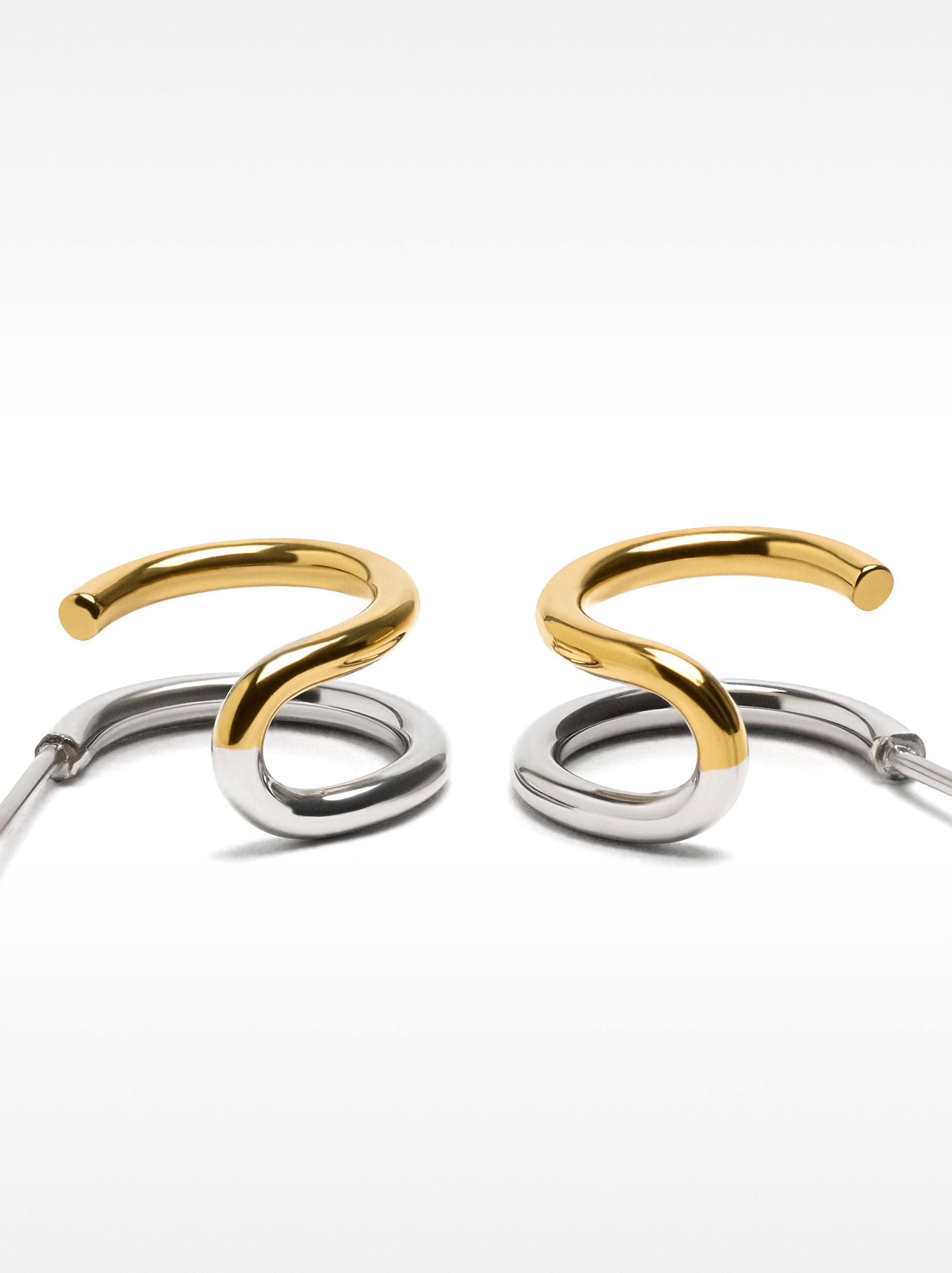 Aros Bicolor Efecto Doble - Acero Inoxidable
