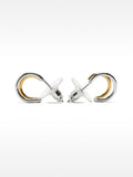 Aros Bicolor Efecto Doble - Acero Inoxidable