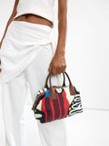 Bolso Tote De Nylon Estampado