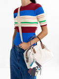 Bolso Tote Textura Suave Con Colgante M