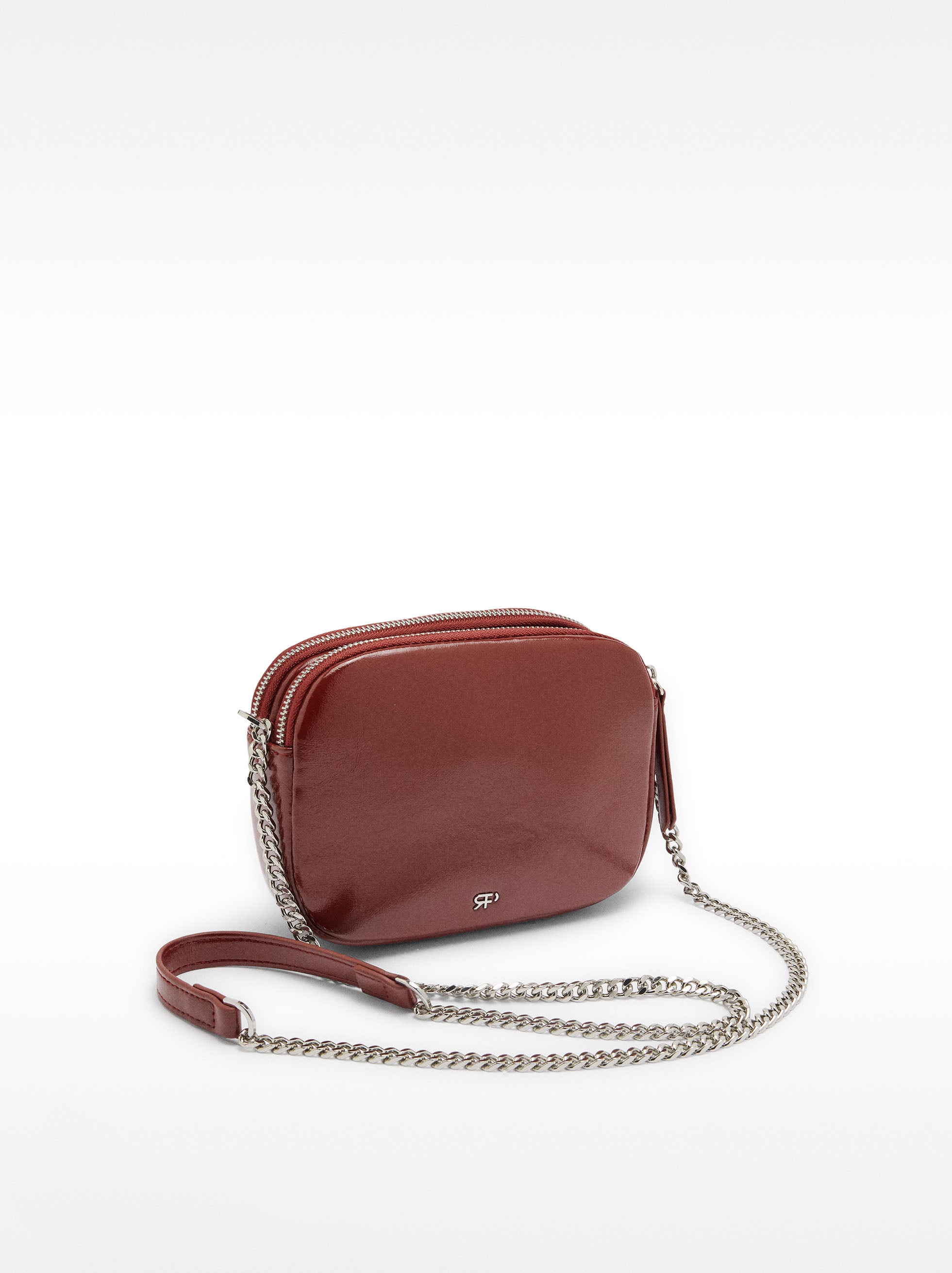 Bolso Bandolera Con Detalles Metálicos