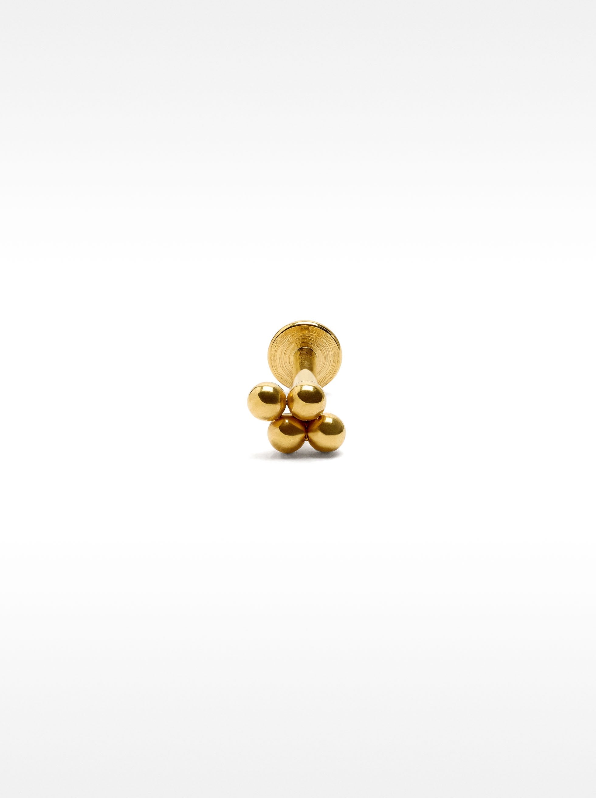 Piercing De Oreja Con Esferas – Acero Inoxidable