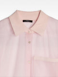 Camisa Semitransparente Con Bolsillo