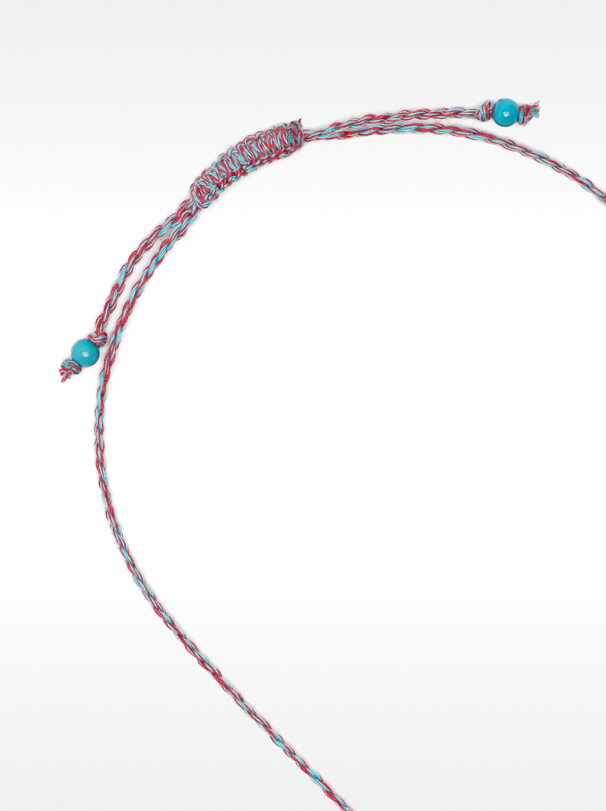 Collar Largo Corazón De Abalorios