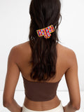 Pinza Para El Pelo Abalorios Multicolor