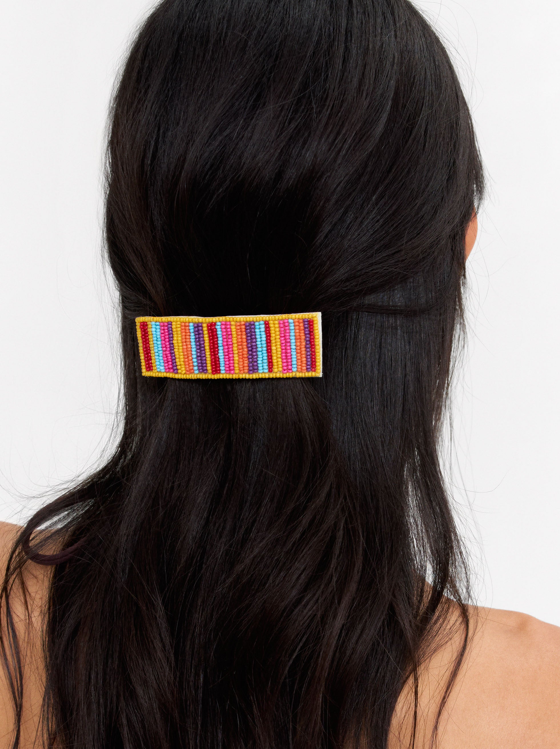 Pasador De Pelo Abalorios Multicolor