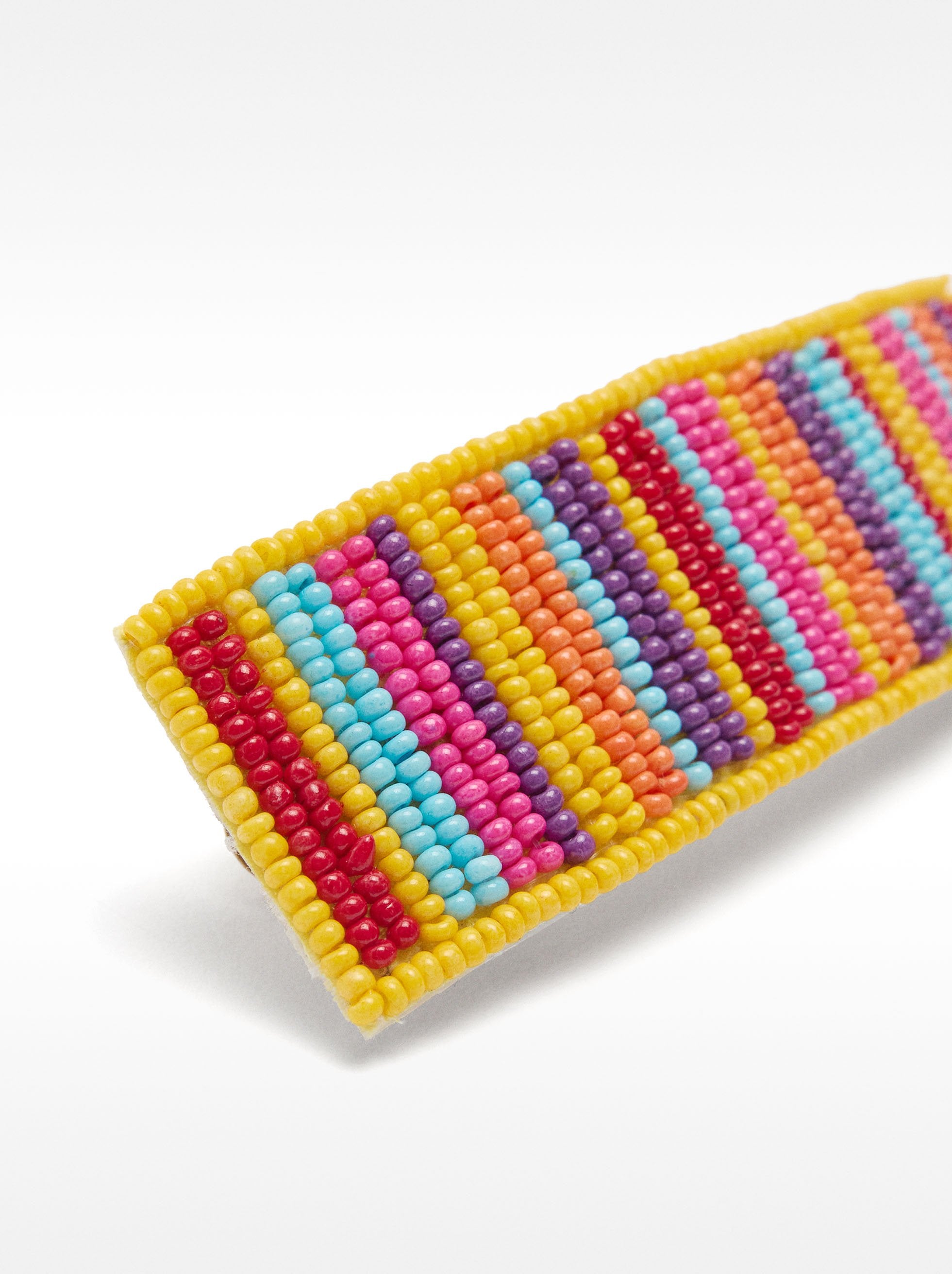 Pasador De Pelo Abalorios Multicolor