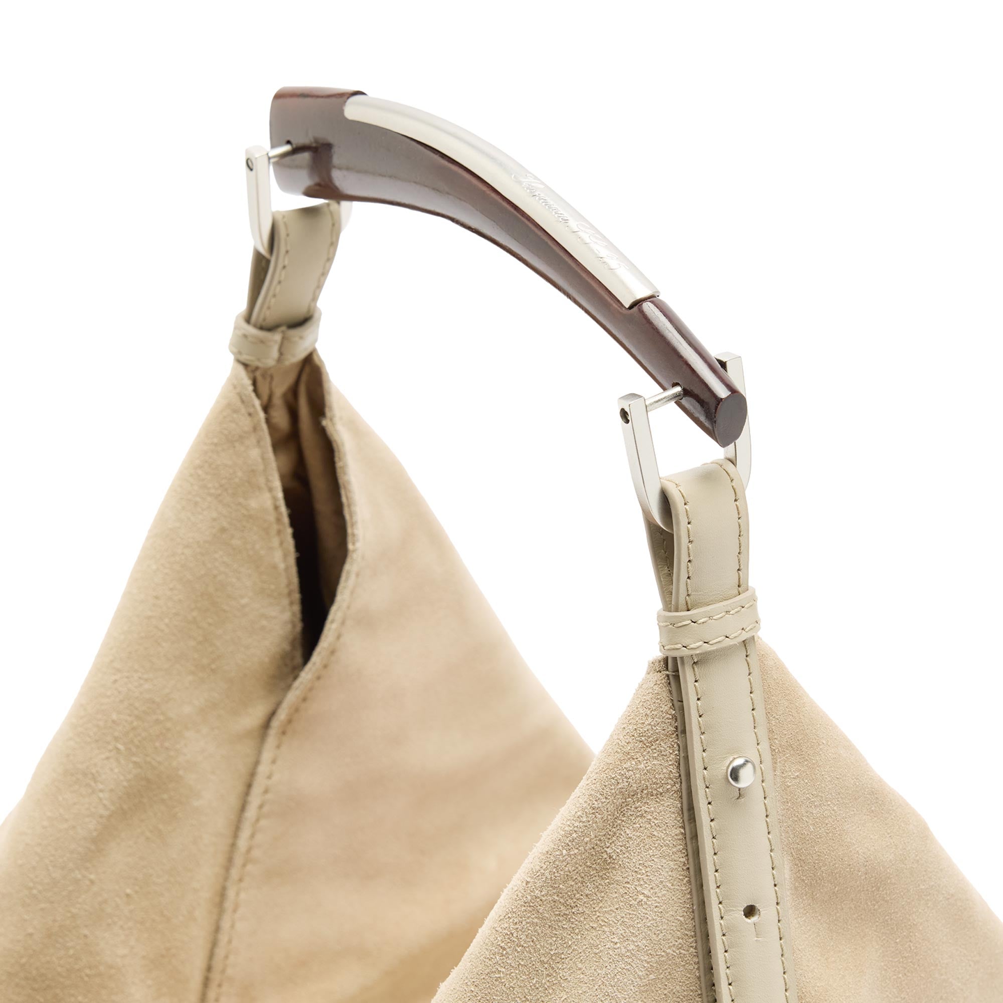 Bolso De Hombro De Piel Serraje