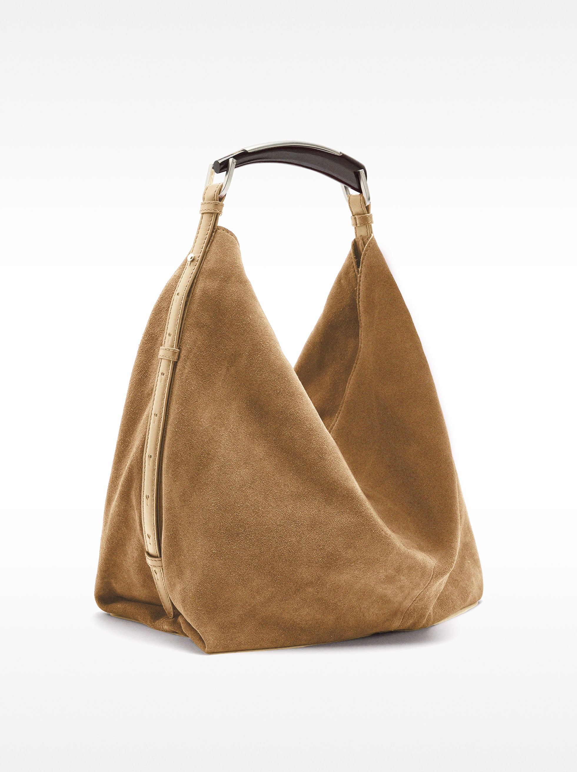 Cartera De Hombro De Cuero Serraje