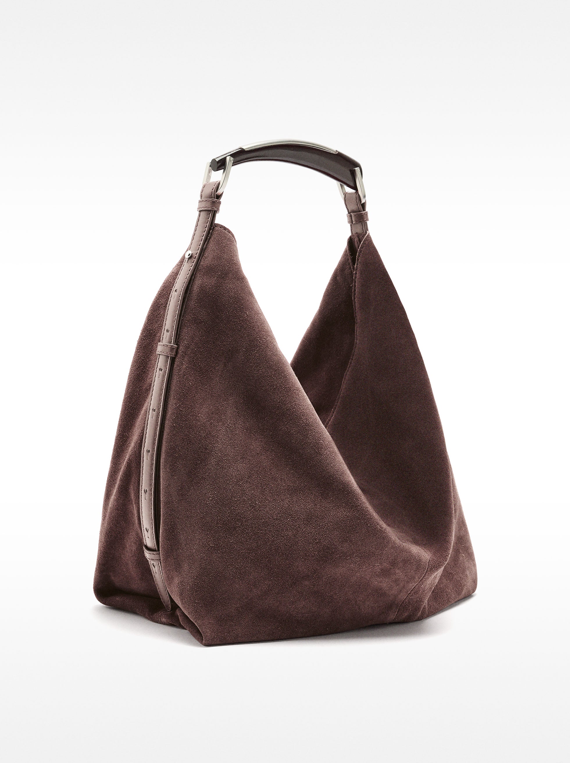 Cartera De Hombro De Cuero Serraje