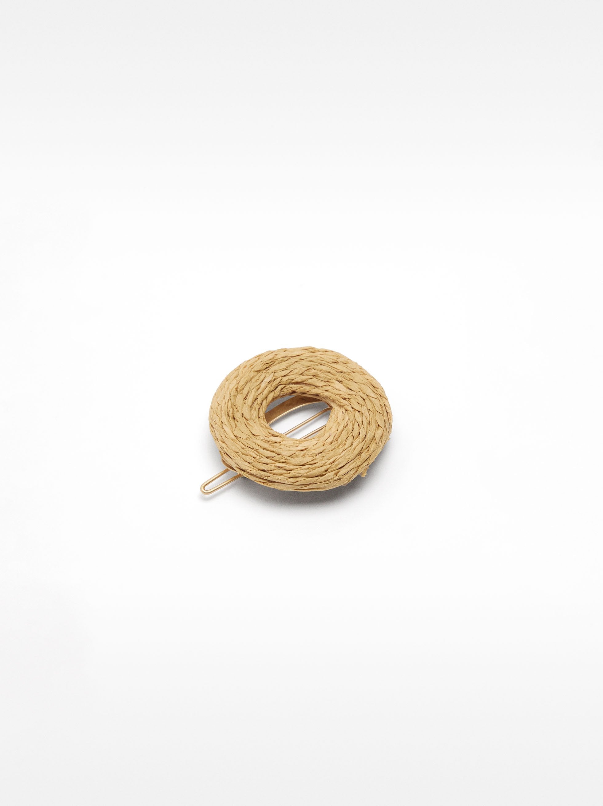 Gancho Para El Cabello Con Efecto Rafia