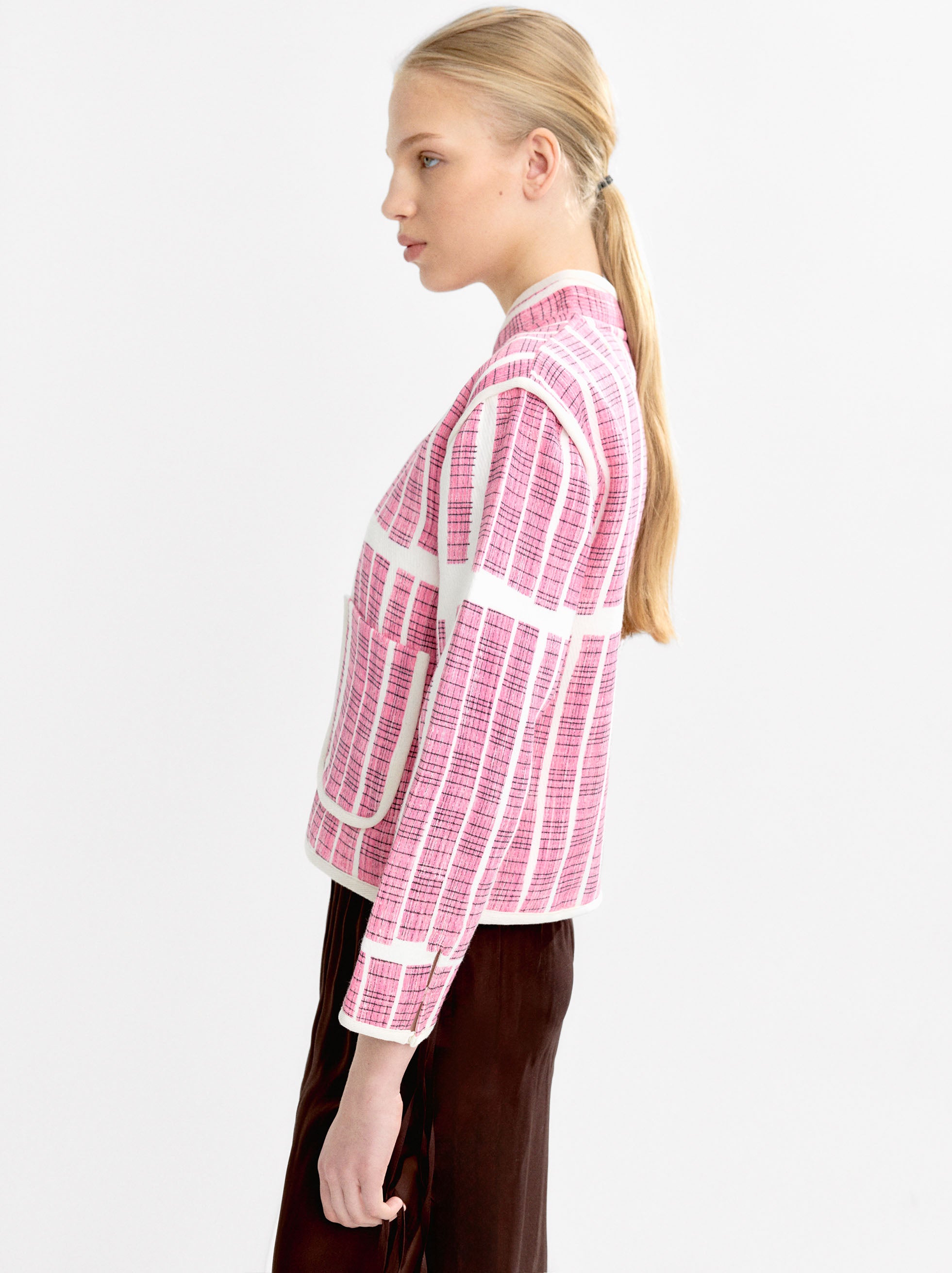 Chaqueta 100% Algodón A Rayas