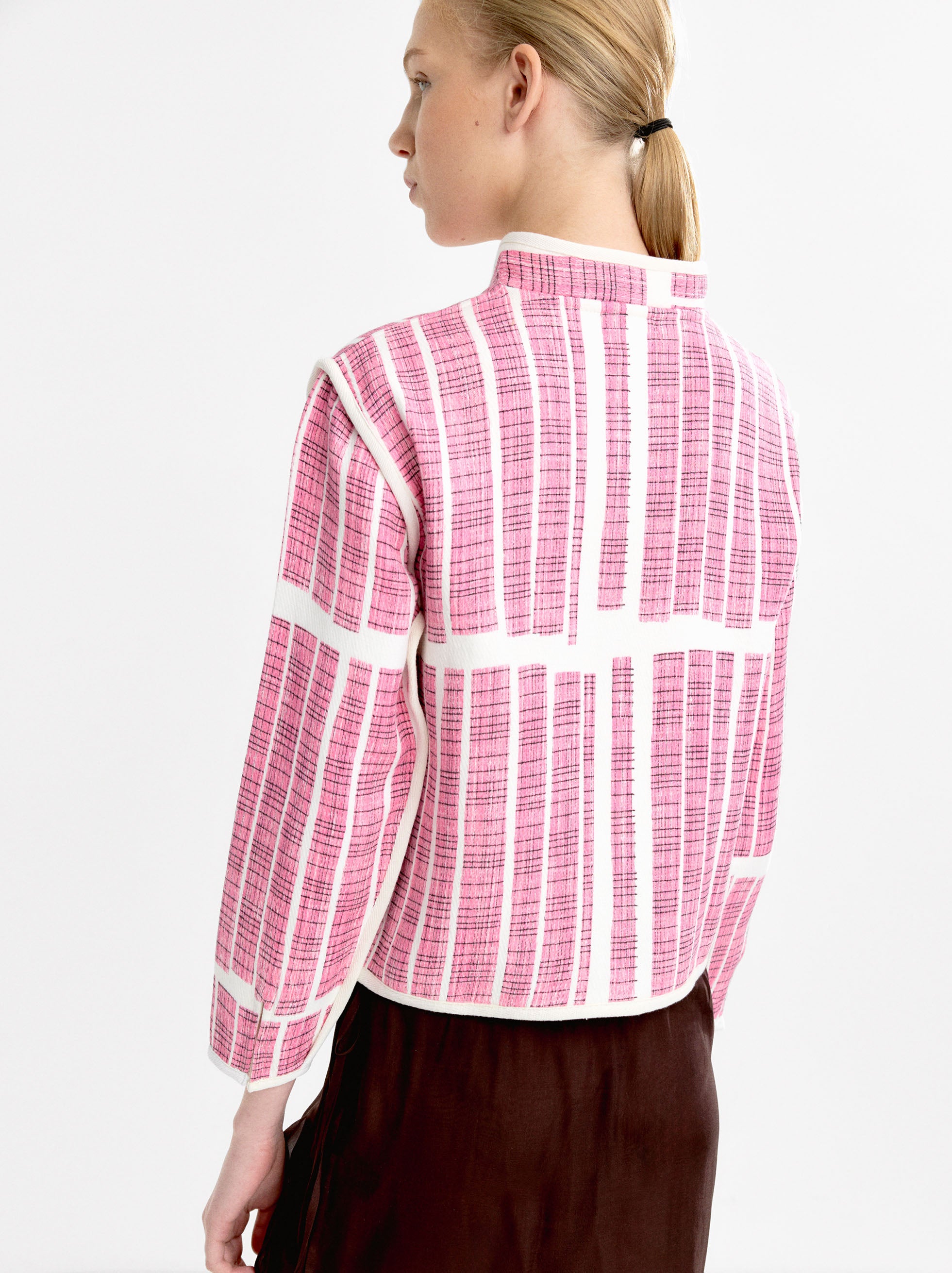 Chaqueta 100% Algodón A Rayas