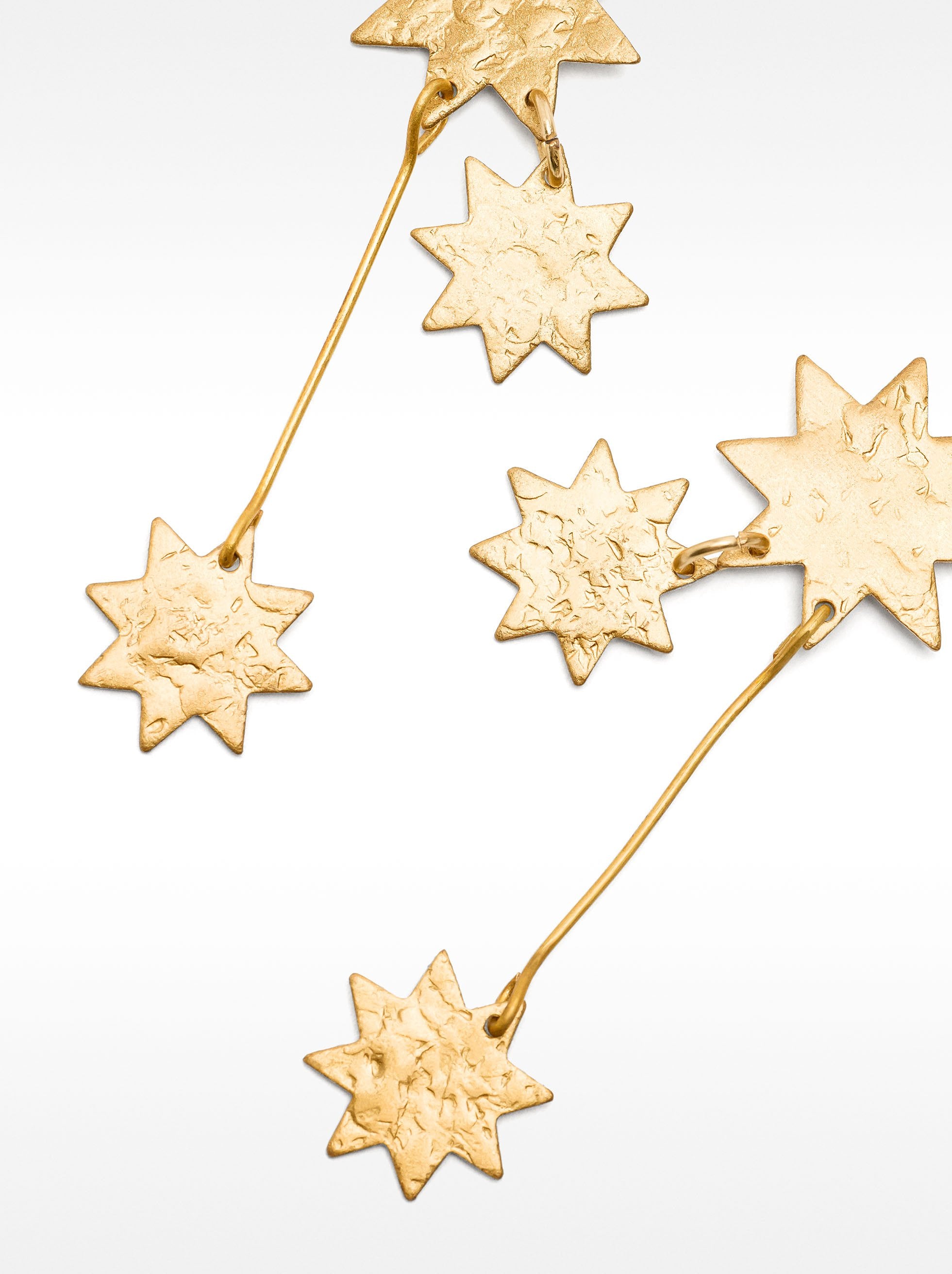 Pendientes Largos Con Estrellas