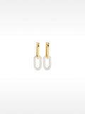 Pendientes Largos Bicolor - Acero Inoxidable