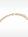 Collar Corto De Eslabones Colgante De Cruz