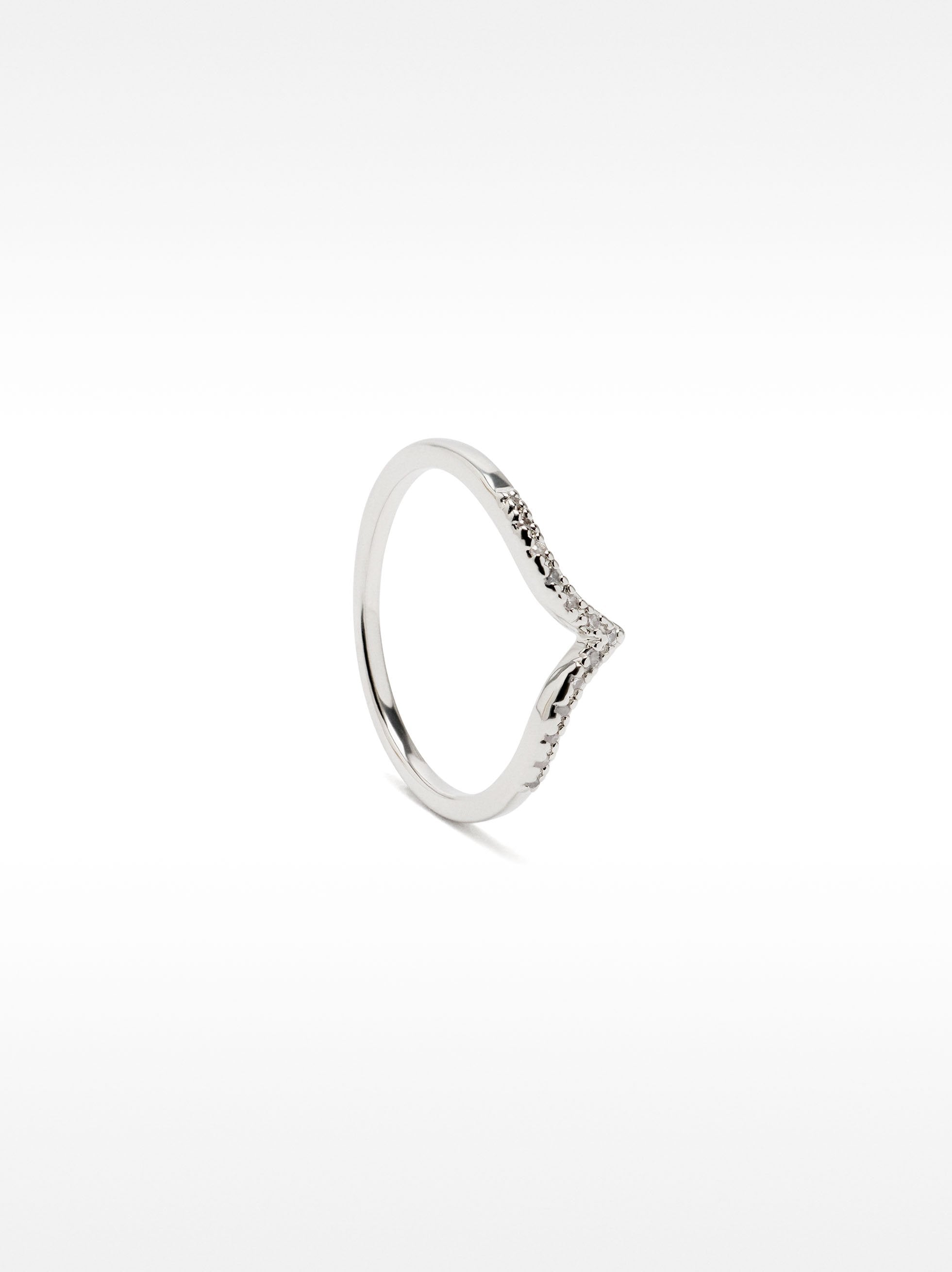 Anillo De Punta Con Circonitas