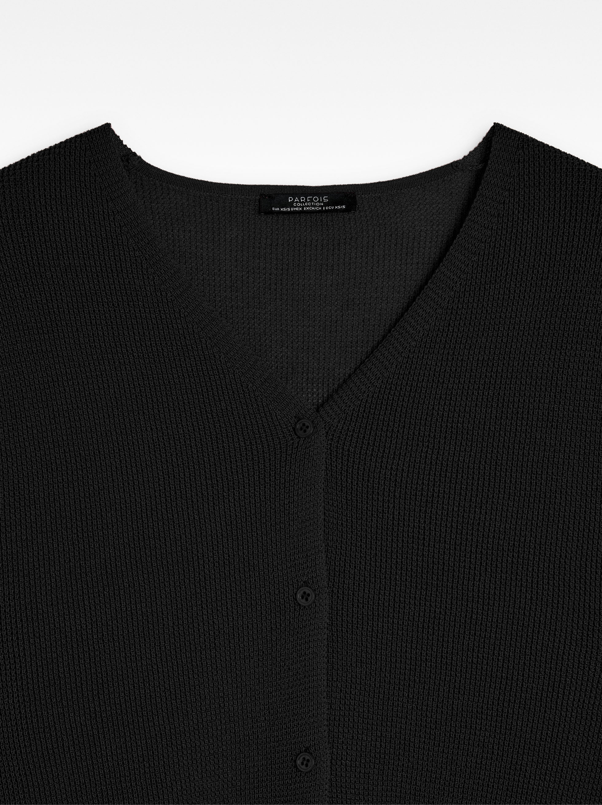 Cárdigan De Punto Manga Corta