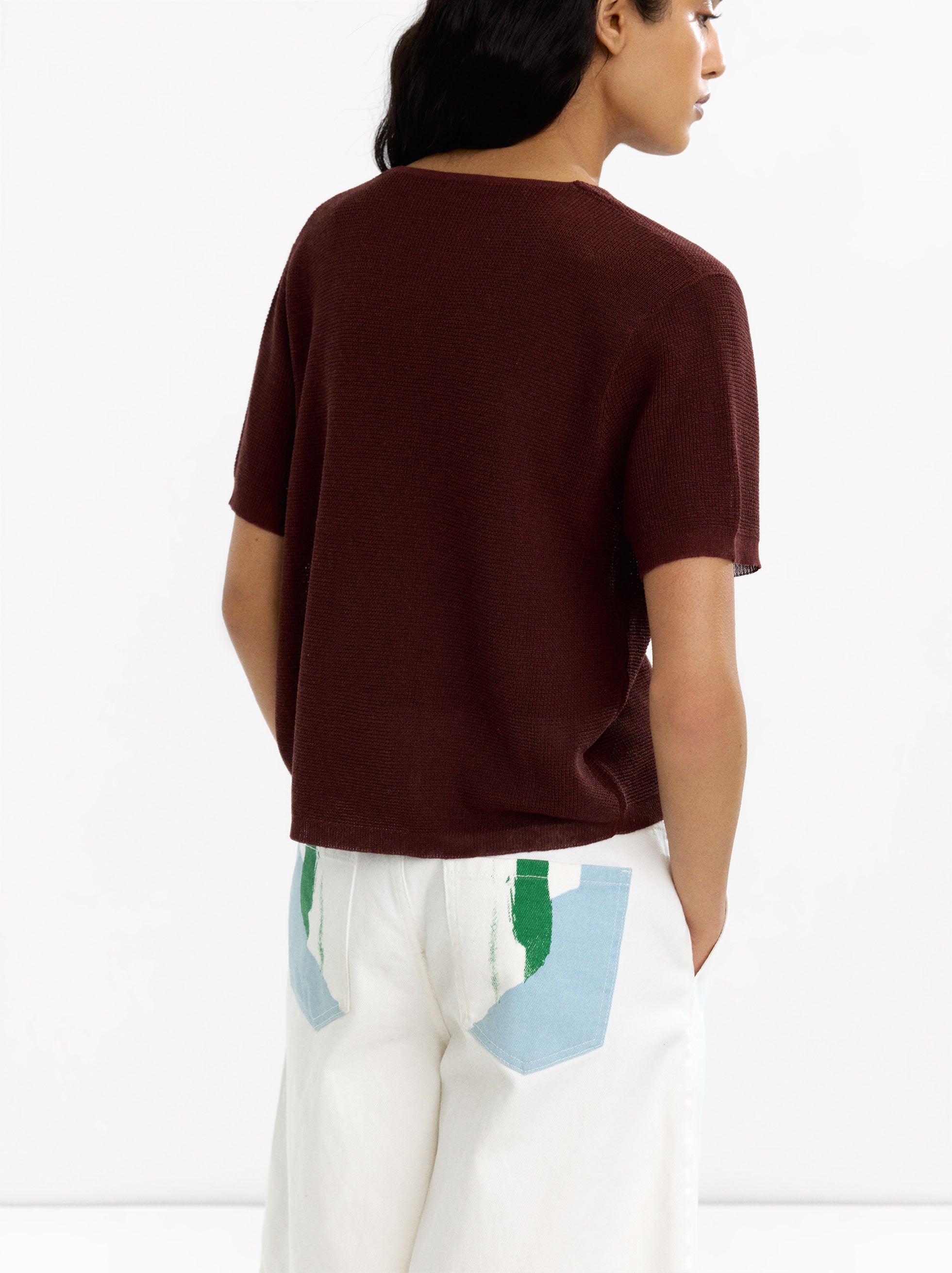 Cárdigan De Punto Manga Corta