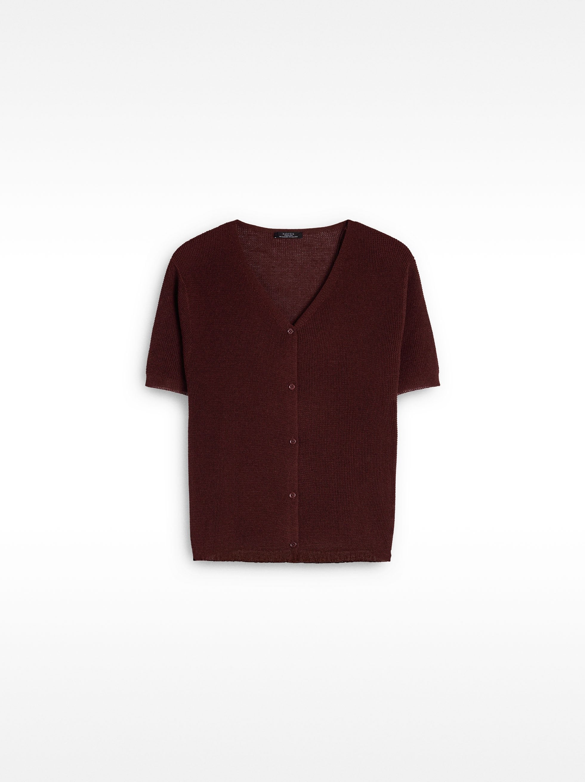 Cárdigan De Punto Manga Corta