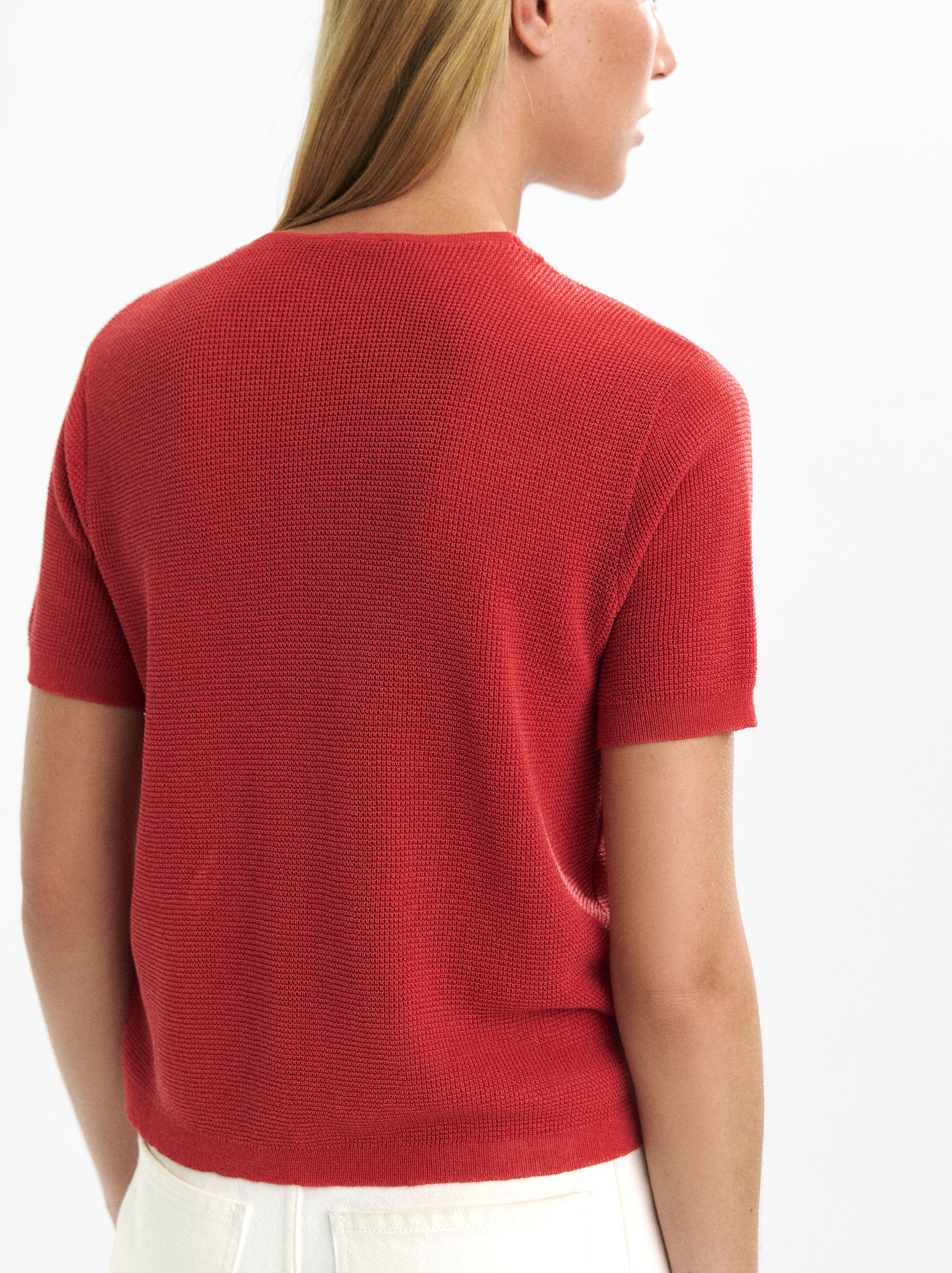 Cárdigan De Punto Manga Corta