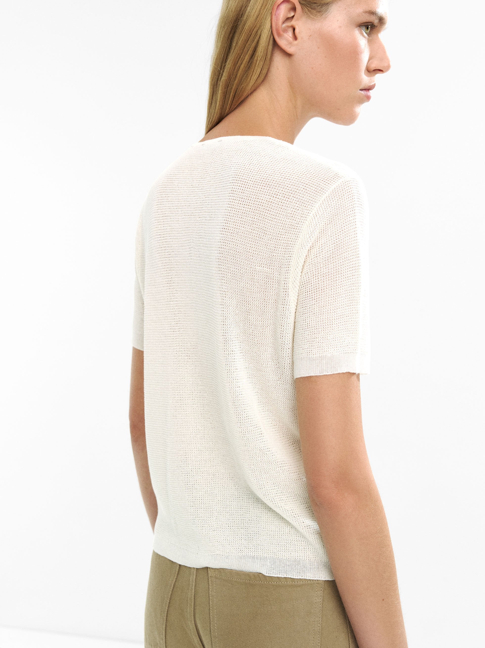 Cárdigan De Punto Manga Corta