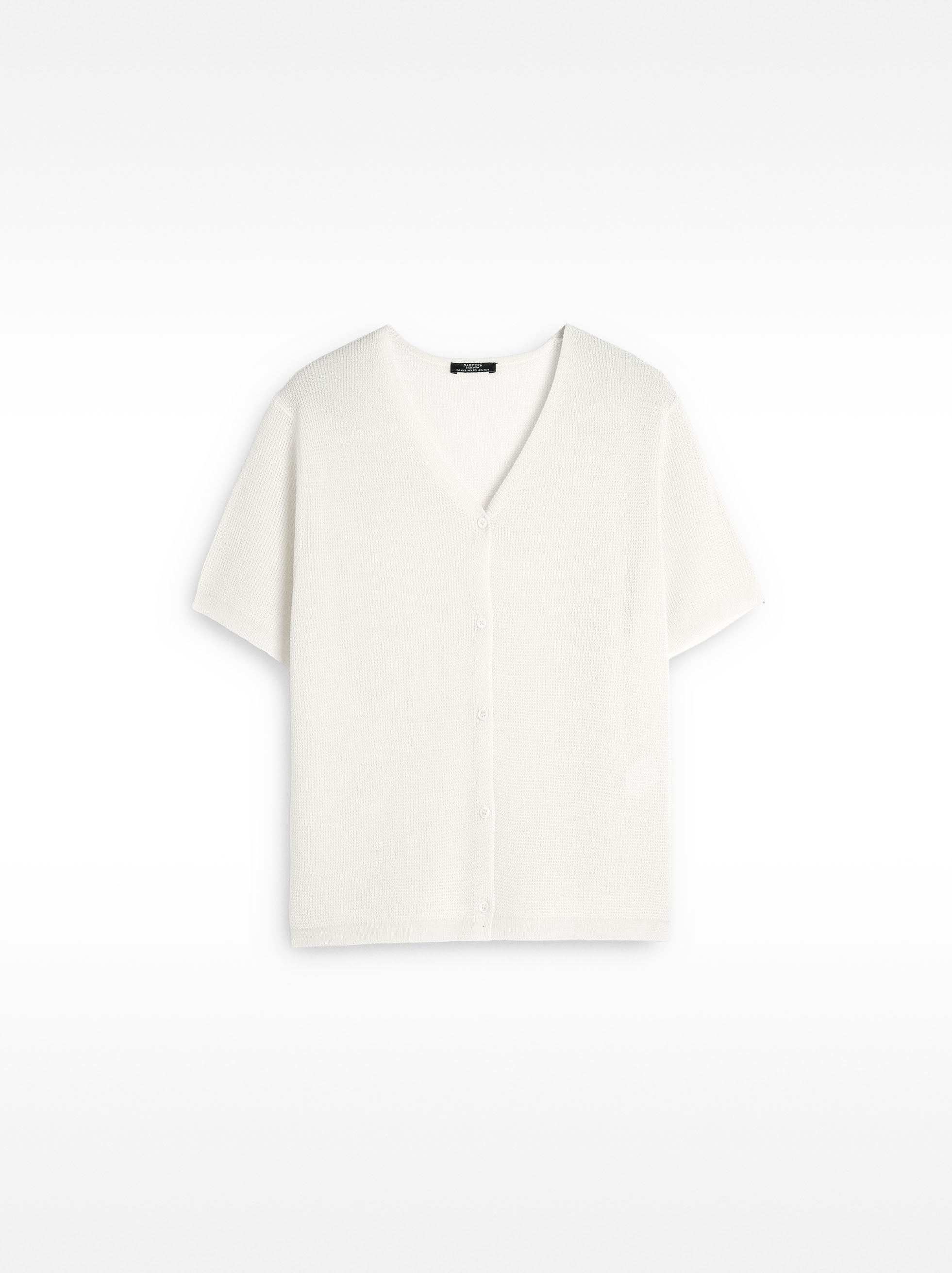 Cárdigan De Punto Manga Corta