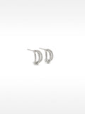 Pendientes Con Efecto Triple Y Circonitas
