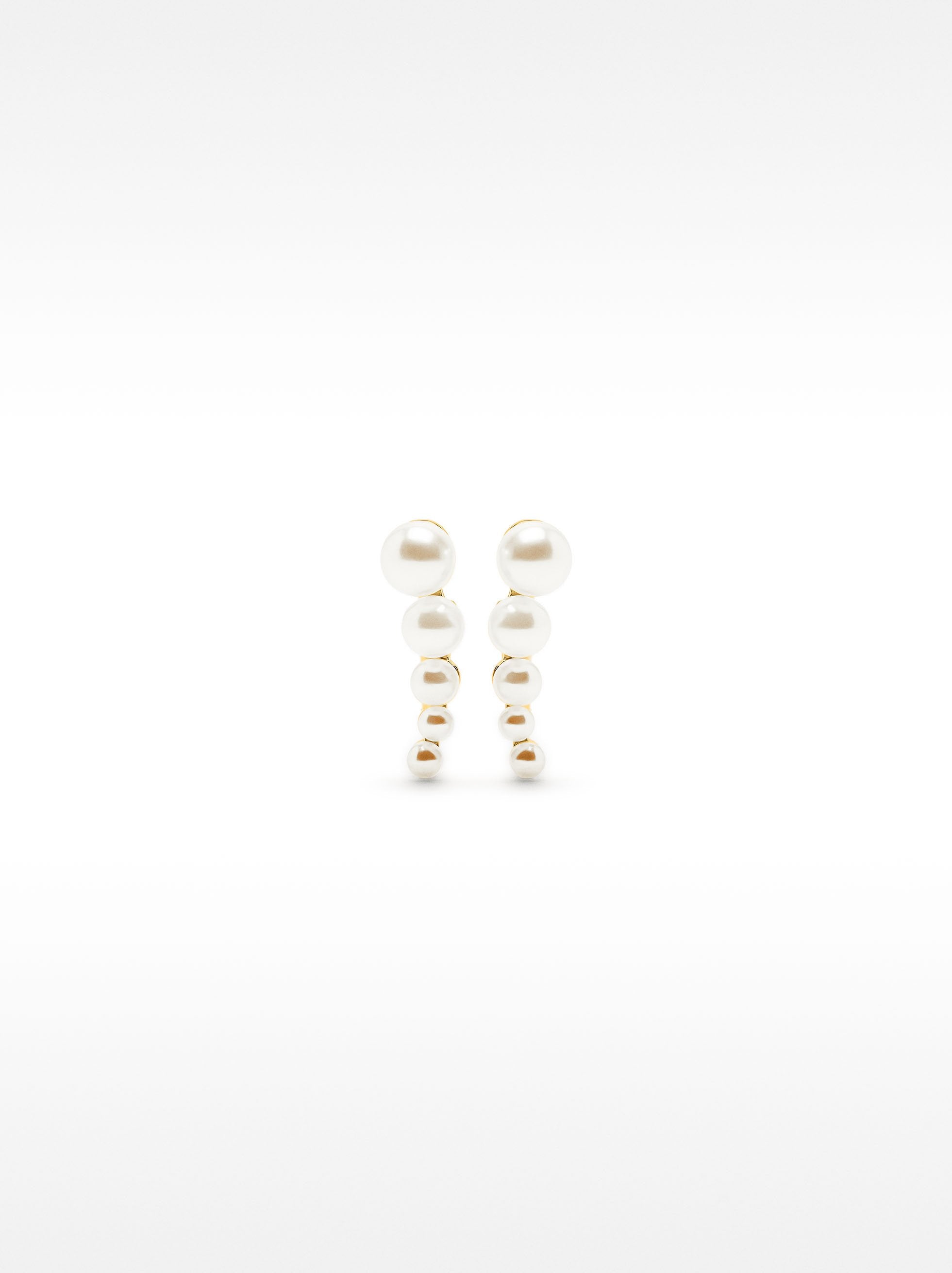 Pendientes De Perlas Degradadas