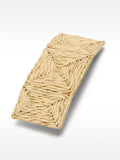 Pinza Francesa Rectangular Con Efecto Rafia