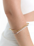 Set De Pulseras Cuadradas Cristales - Acero Inoxidable