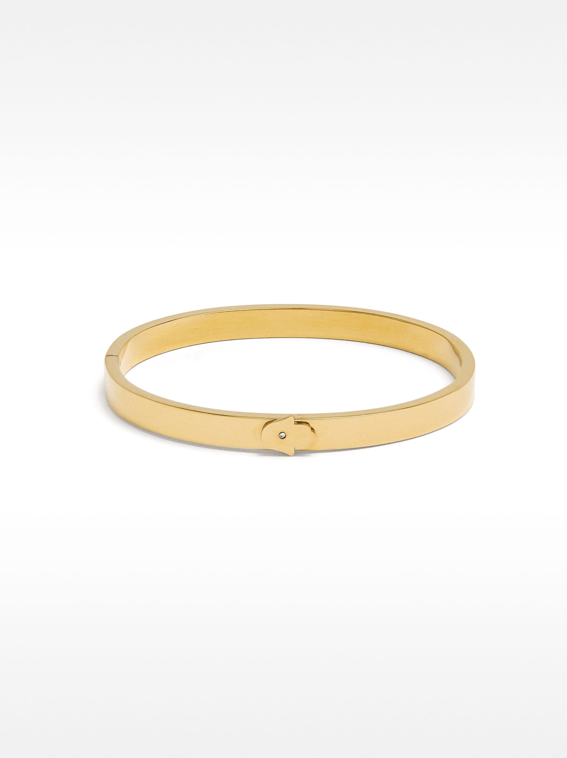 Pulsera Rígida Mano De Fátima - Acero Inoxidable