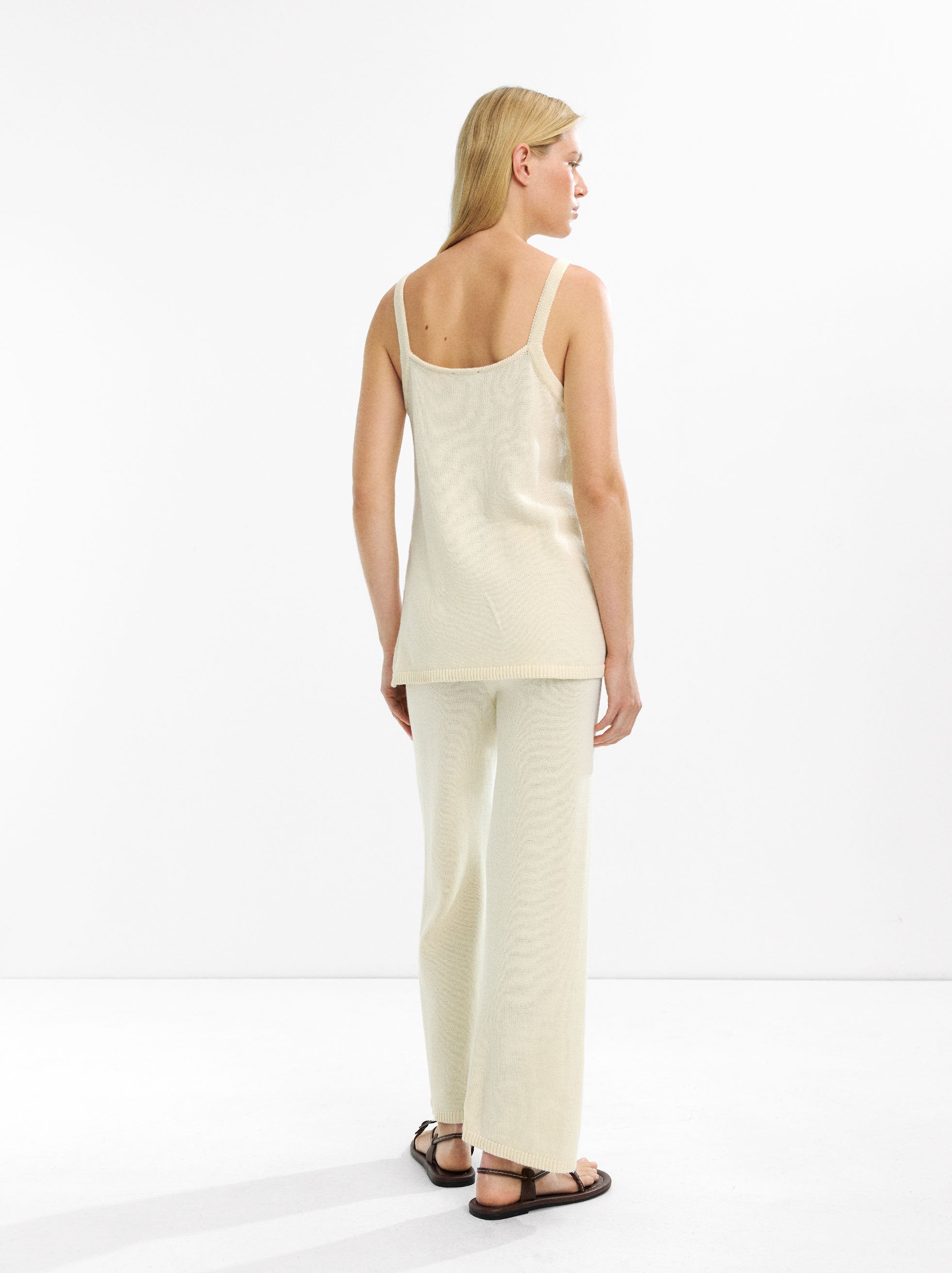 Top De Punto Con Tirantes 100% Algodón