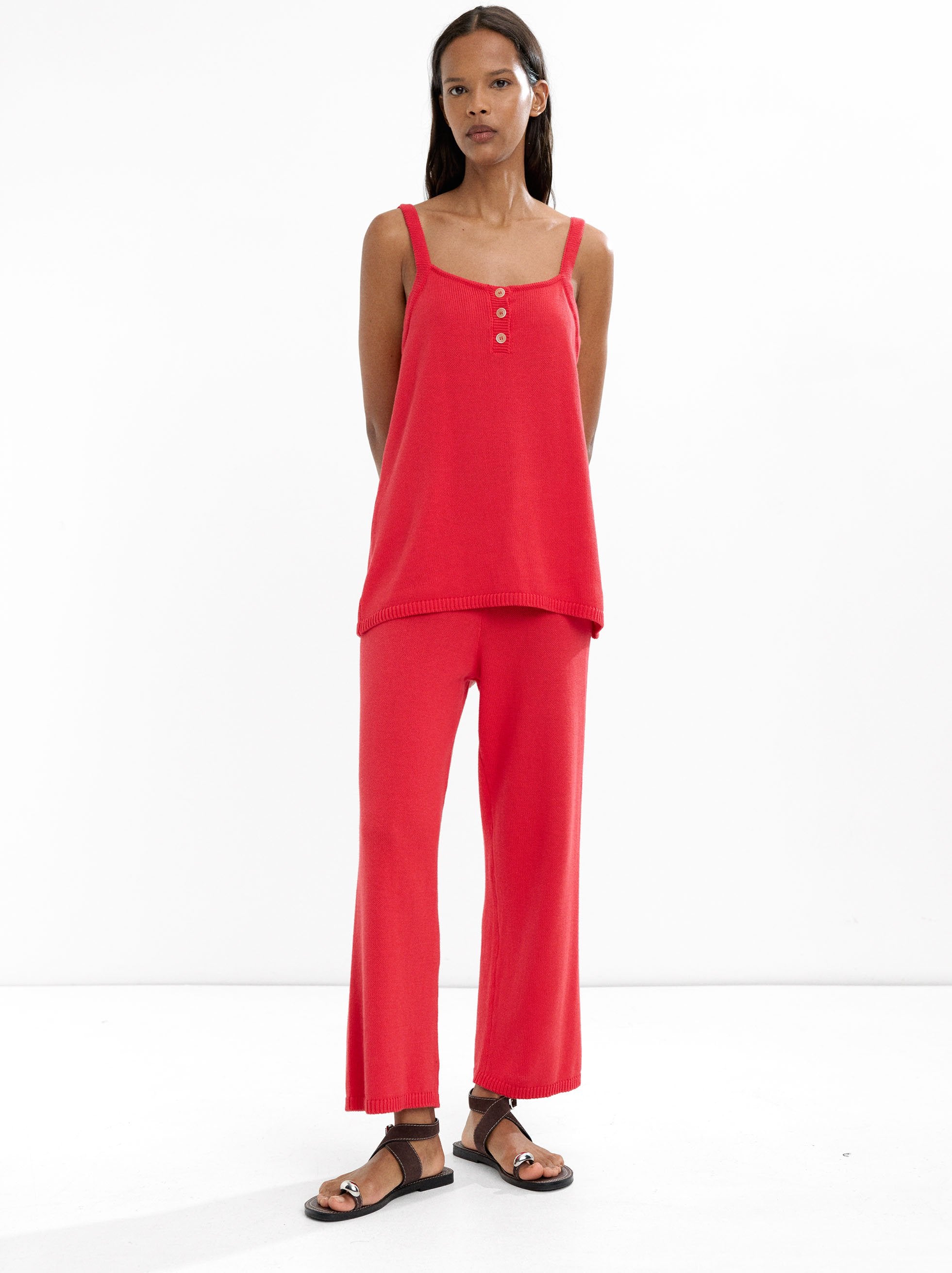 Top De Punto Con Tirantes 100% Algodón