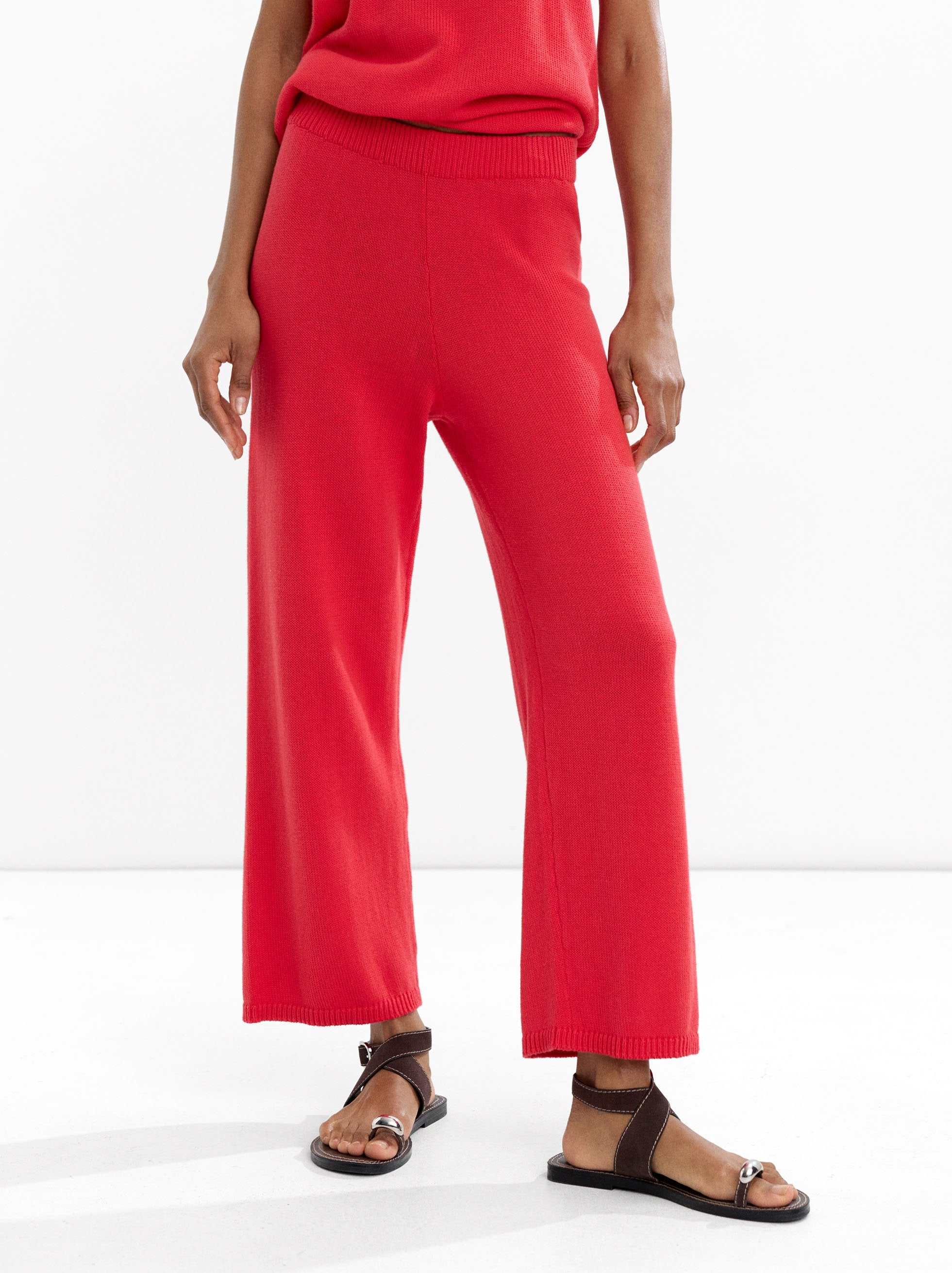 Pantalón De Punto 100% Algodón