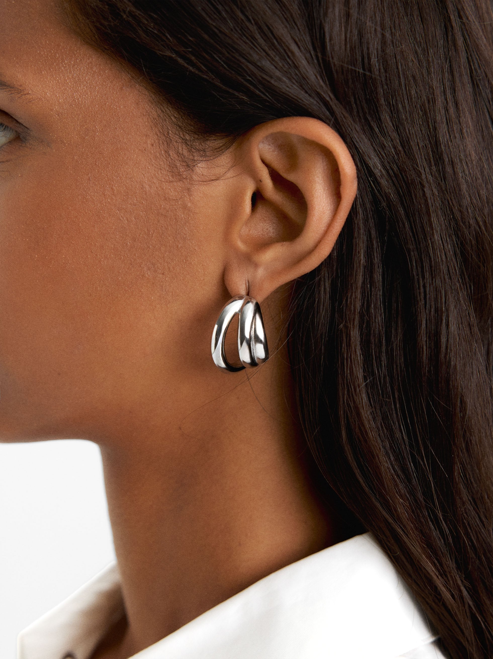 Aros Con Efecto Triple - Acero Inoxidable