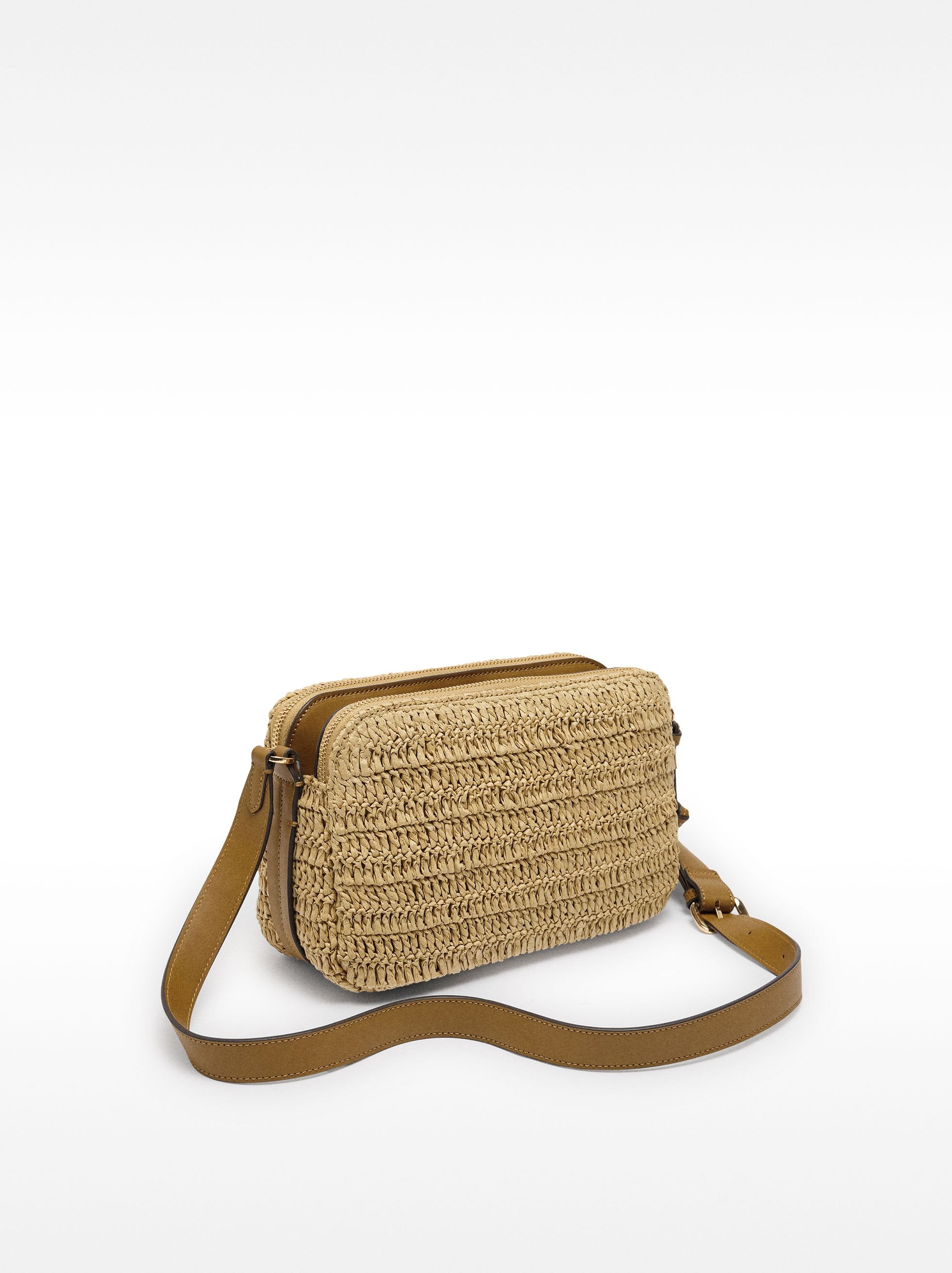 Bolso Bandolera Efecto Rafia