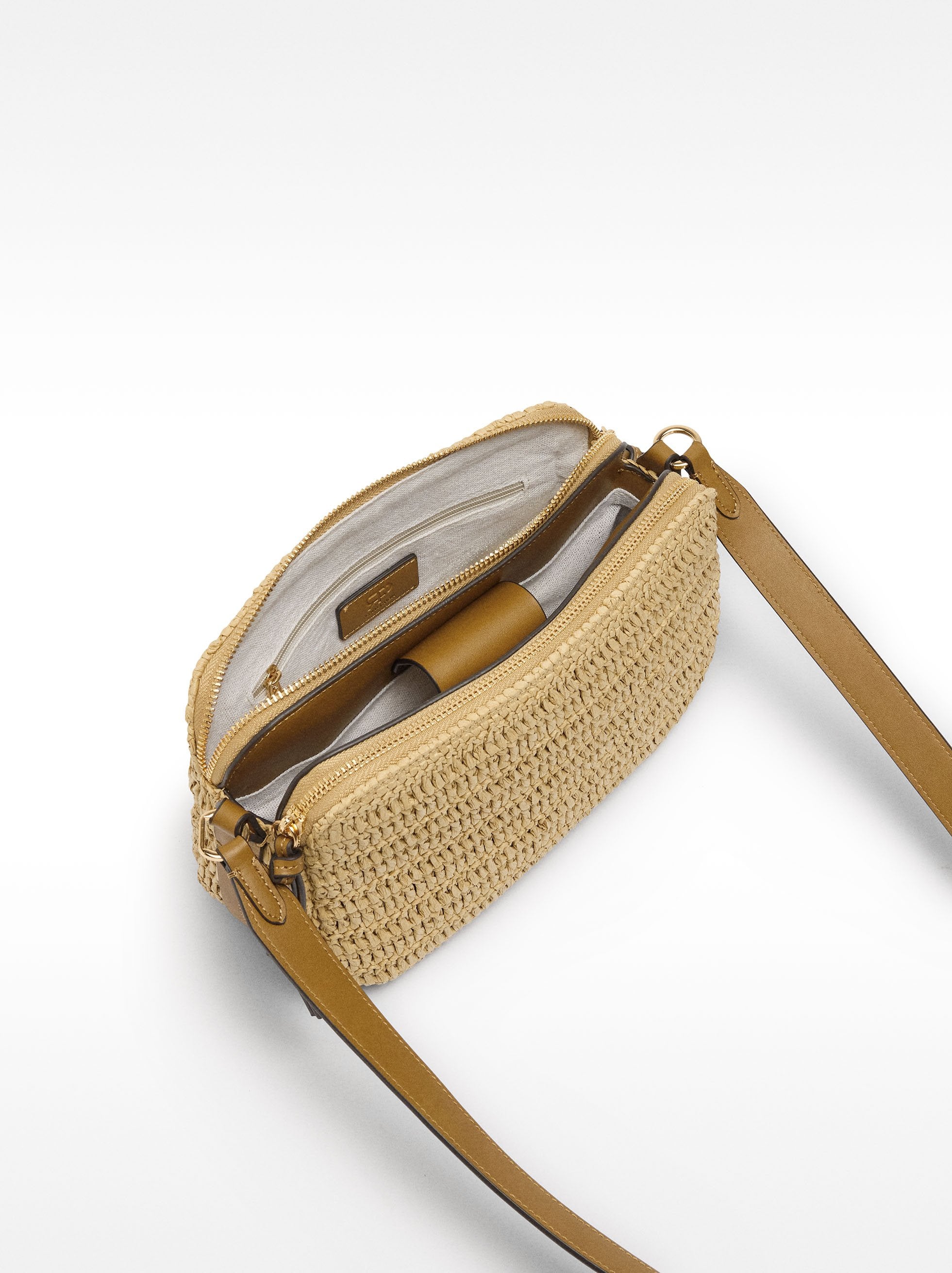 Bolso Bandolera Efecto Rafia