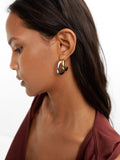 Aros Bicolor Con Efecto Doble - Acero Inoxidable
