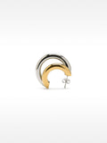 Aros Bicolor Con Efecto Doble - Acero Inoxidable