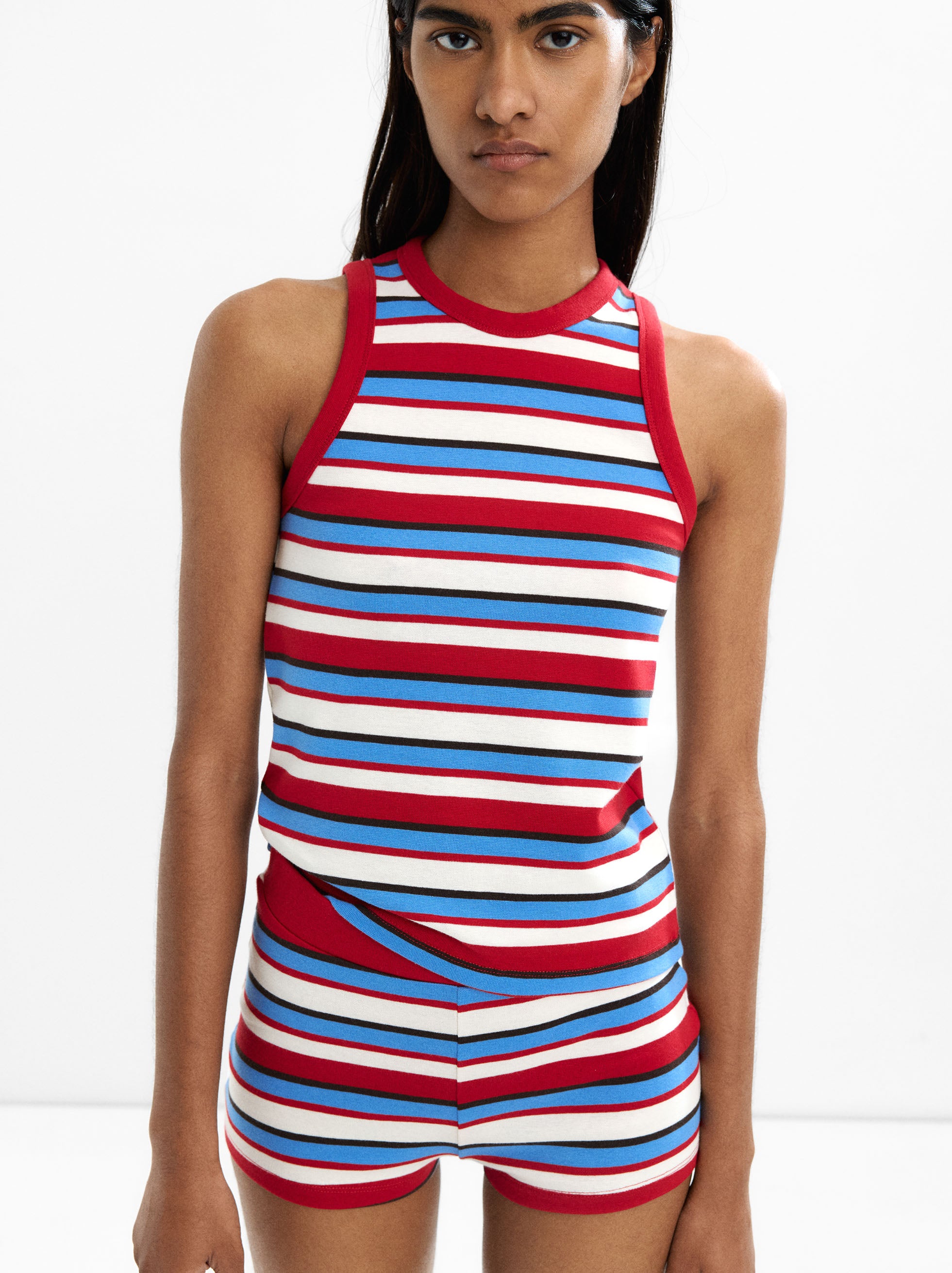 Top De Algodón A Rayas