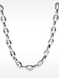 Collar Corto De Eslabones Bicolor - Acero Inoxidable