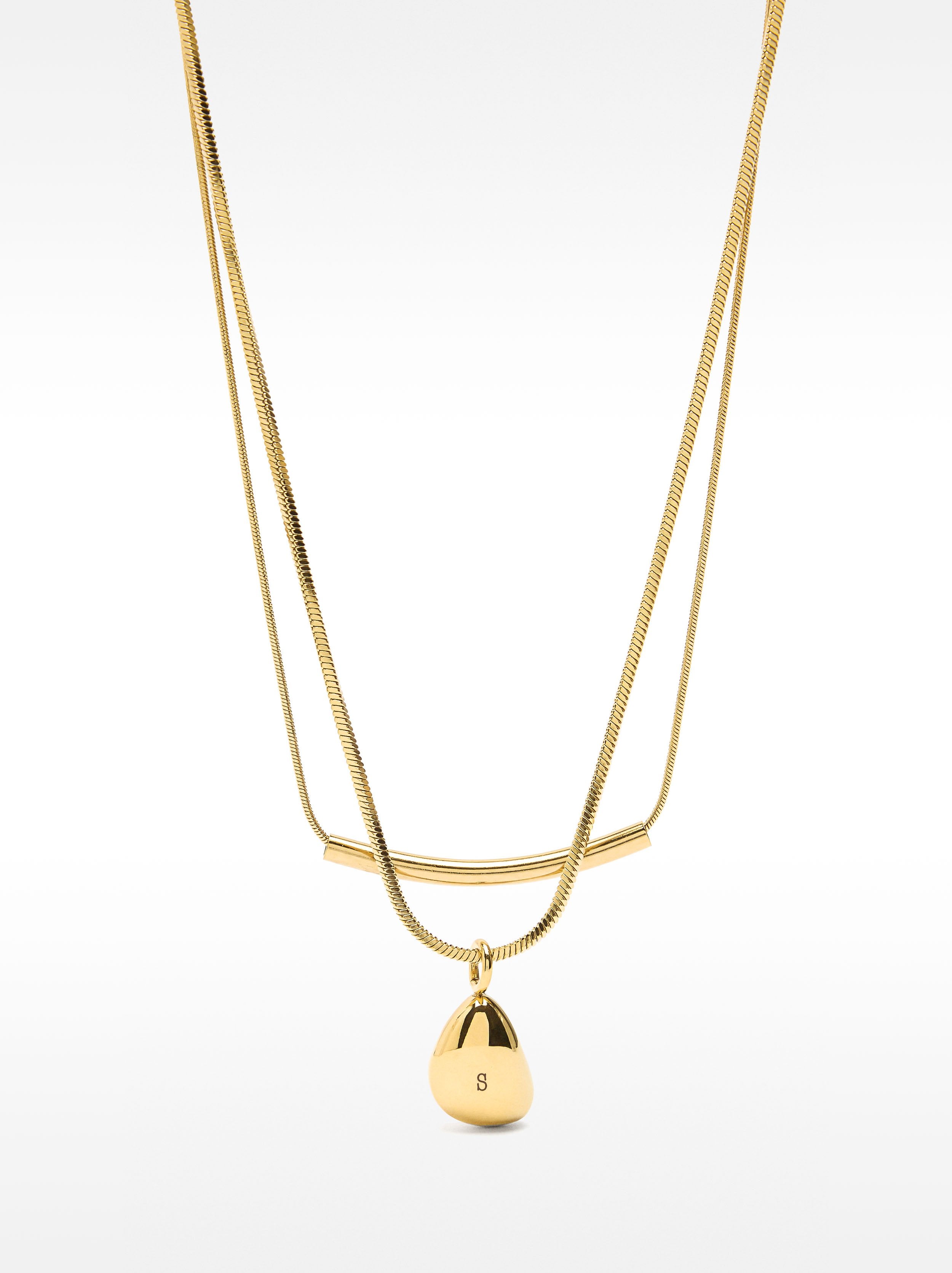 Set De Collares Con Colgante - Acero Inoxidable