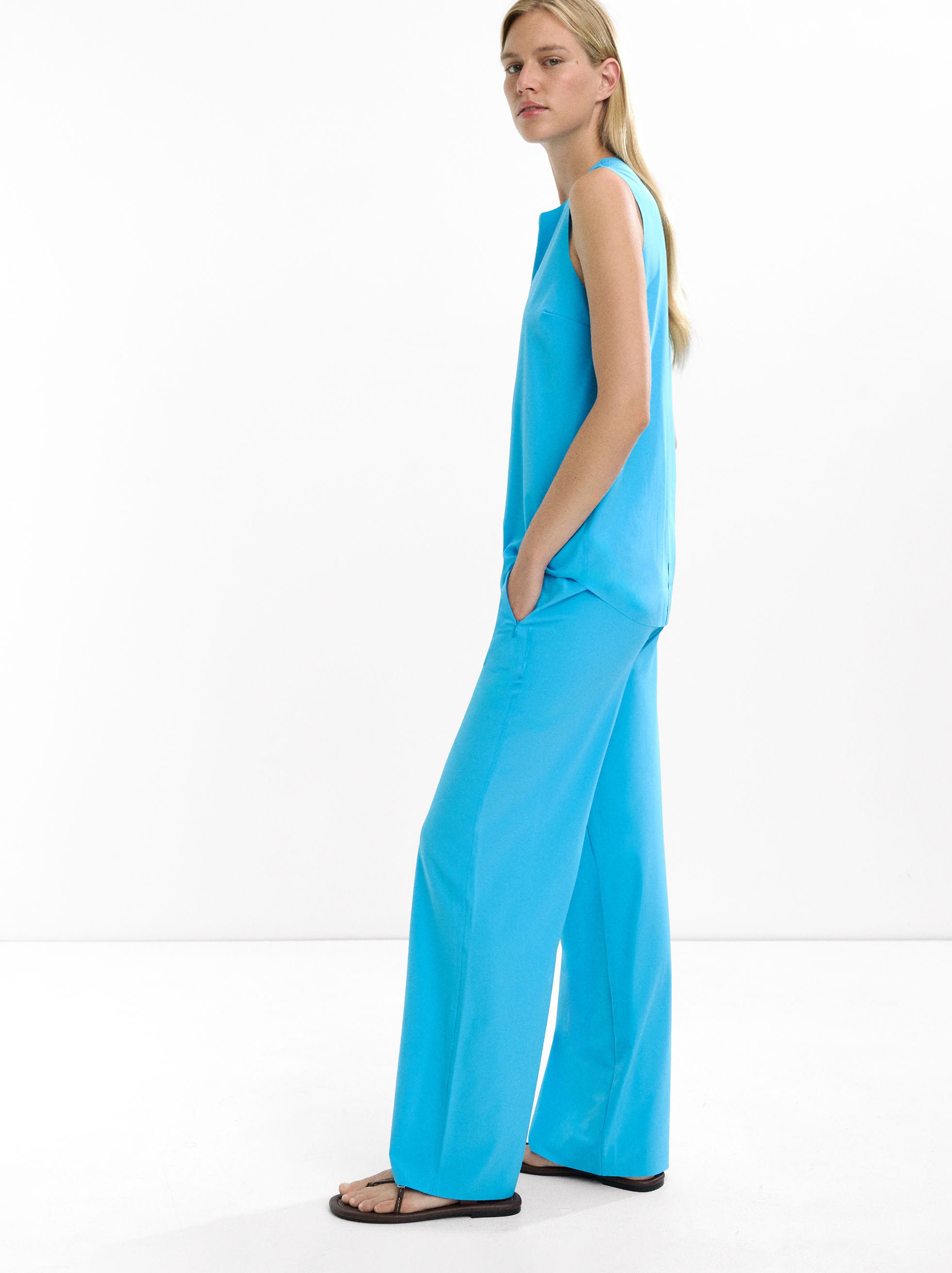 Pantalón Bolsillos Con Cremallera