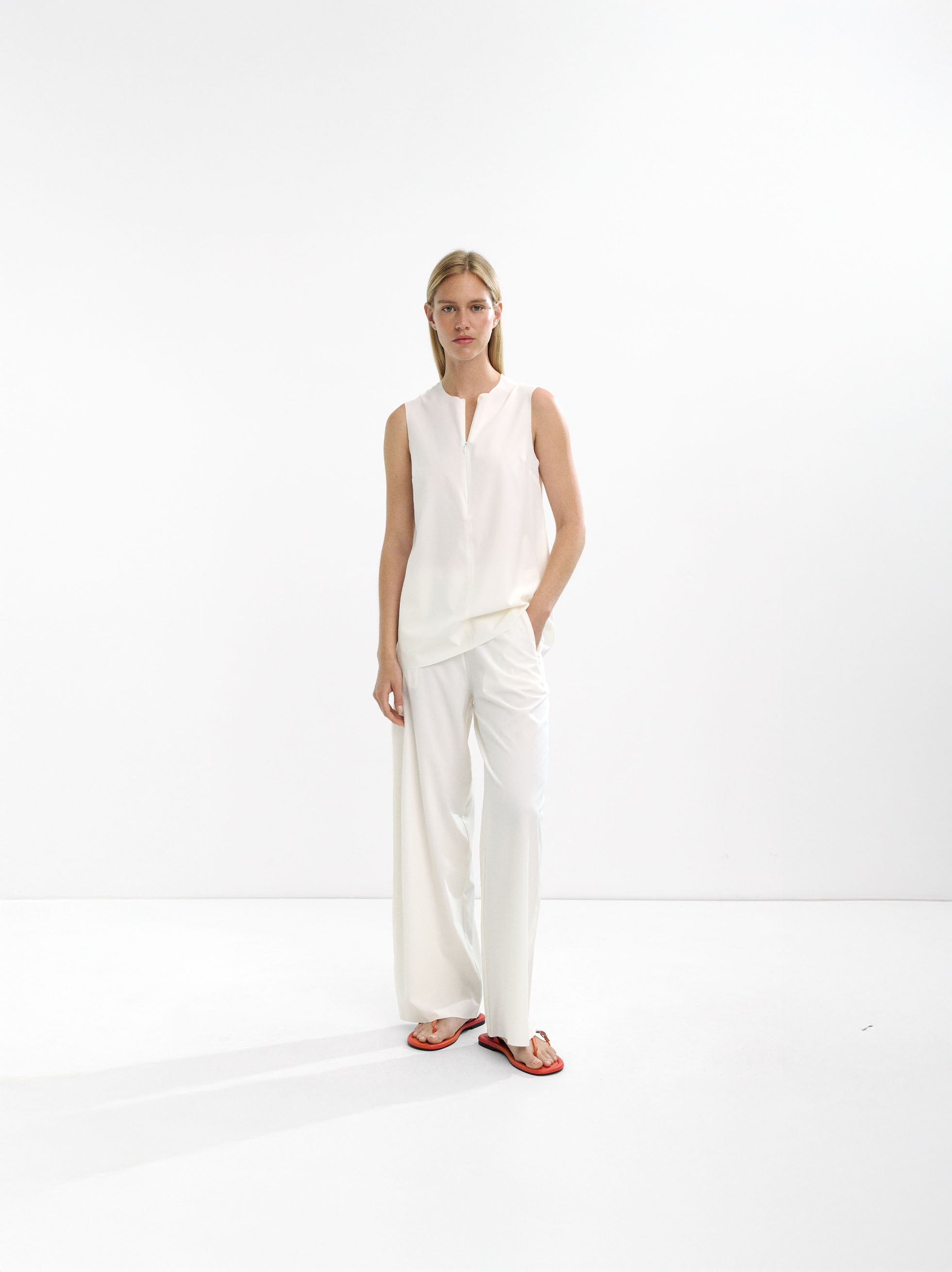 Pantalón Bolsillos Con Cremallera