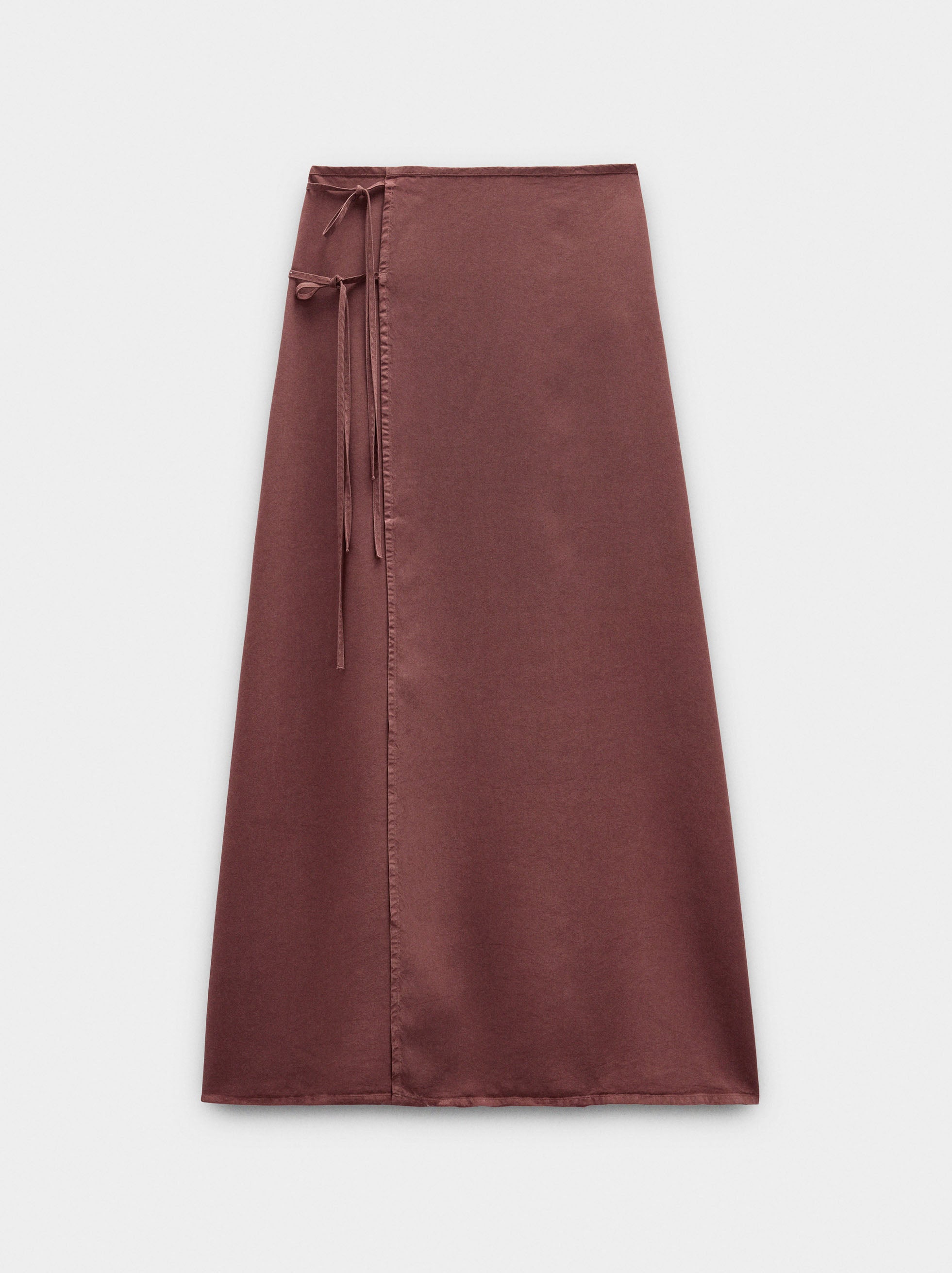 Falda Midi Cruzada De 100% Lyocell