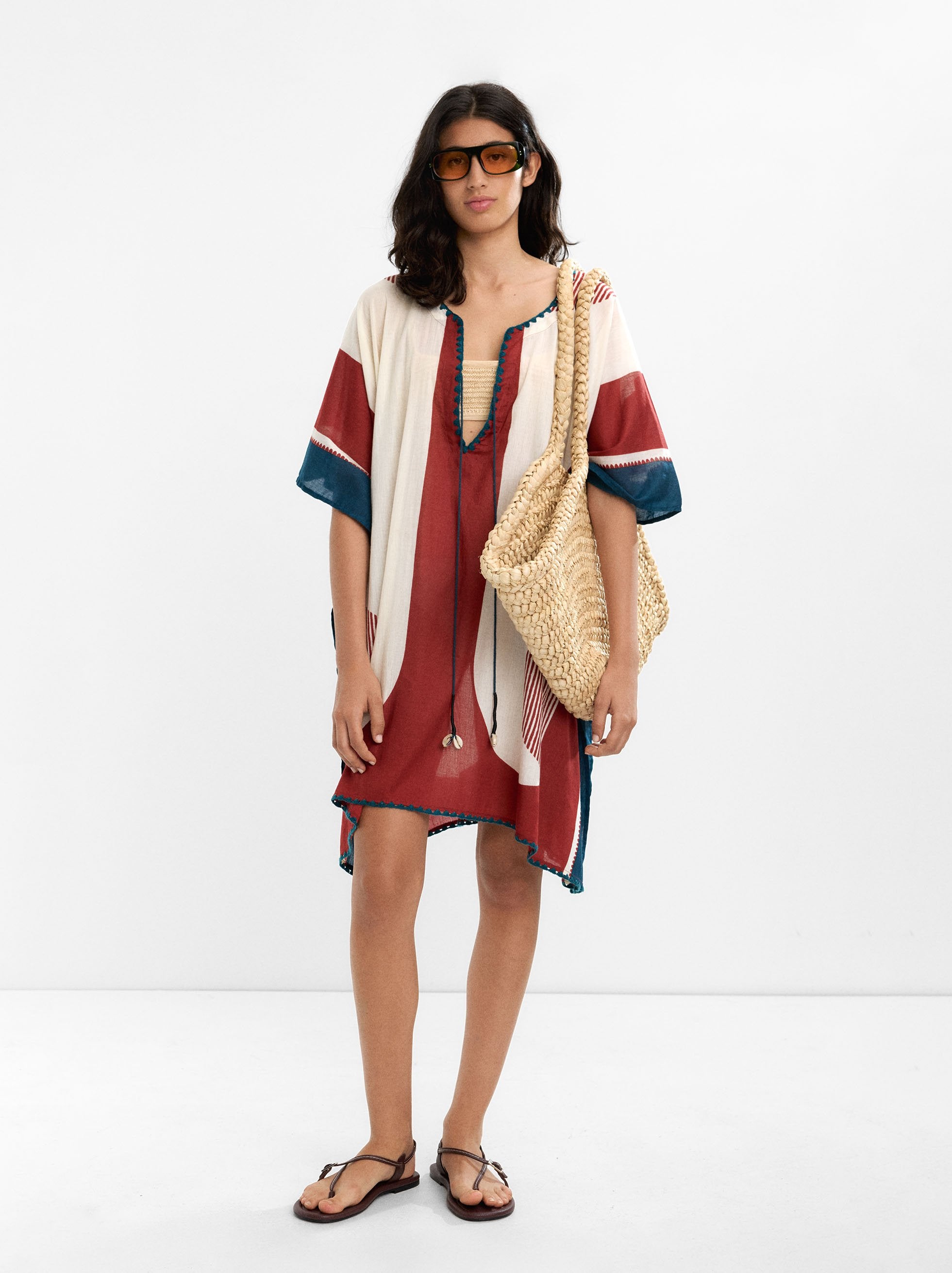 Caftán Estampado 100% Algodón