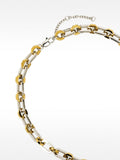Collar De Eslabones Bicolor - Acero Inoxidable